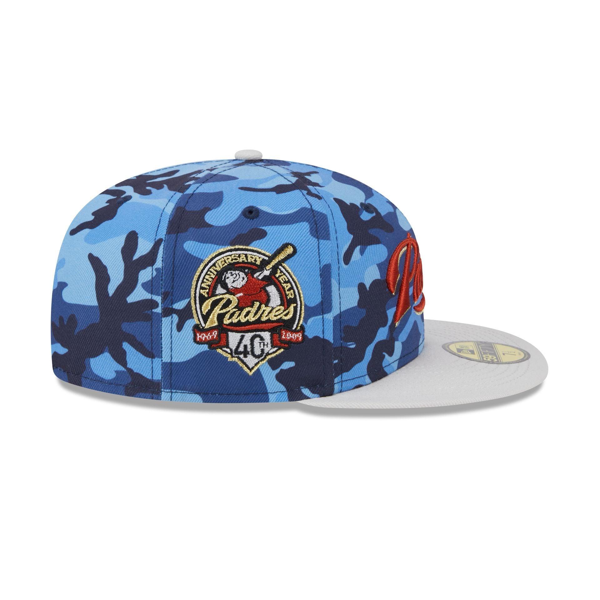 San Diego Padres Blue Camo 59FIFTY Fitted Hat Male Product Image