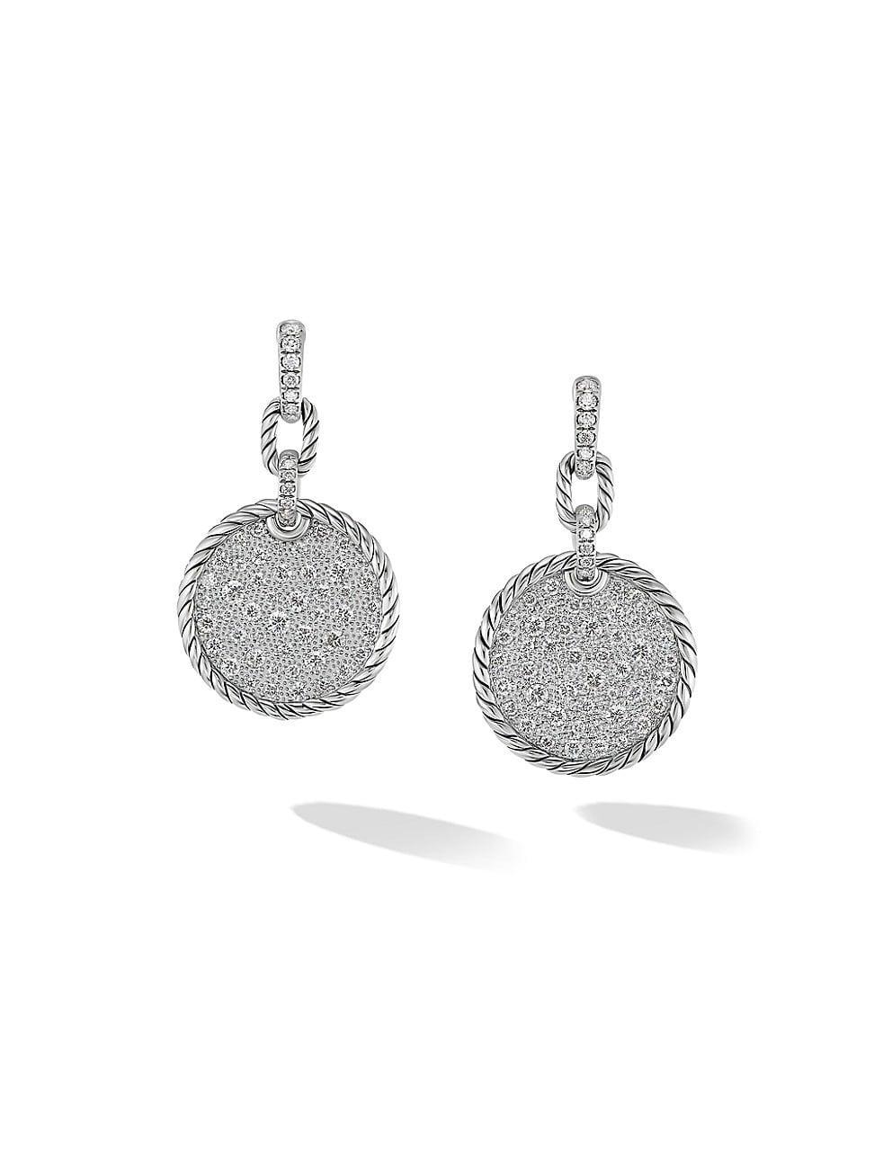 Womens DY Elements Convertible Drop Earrings With Pav Diamonds Product Image