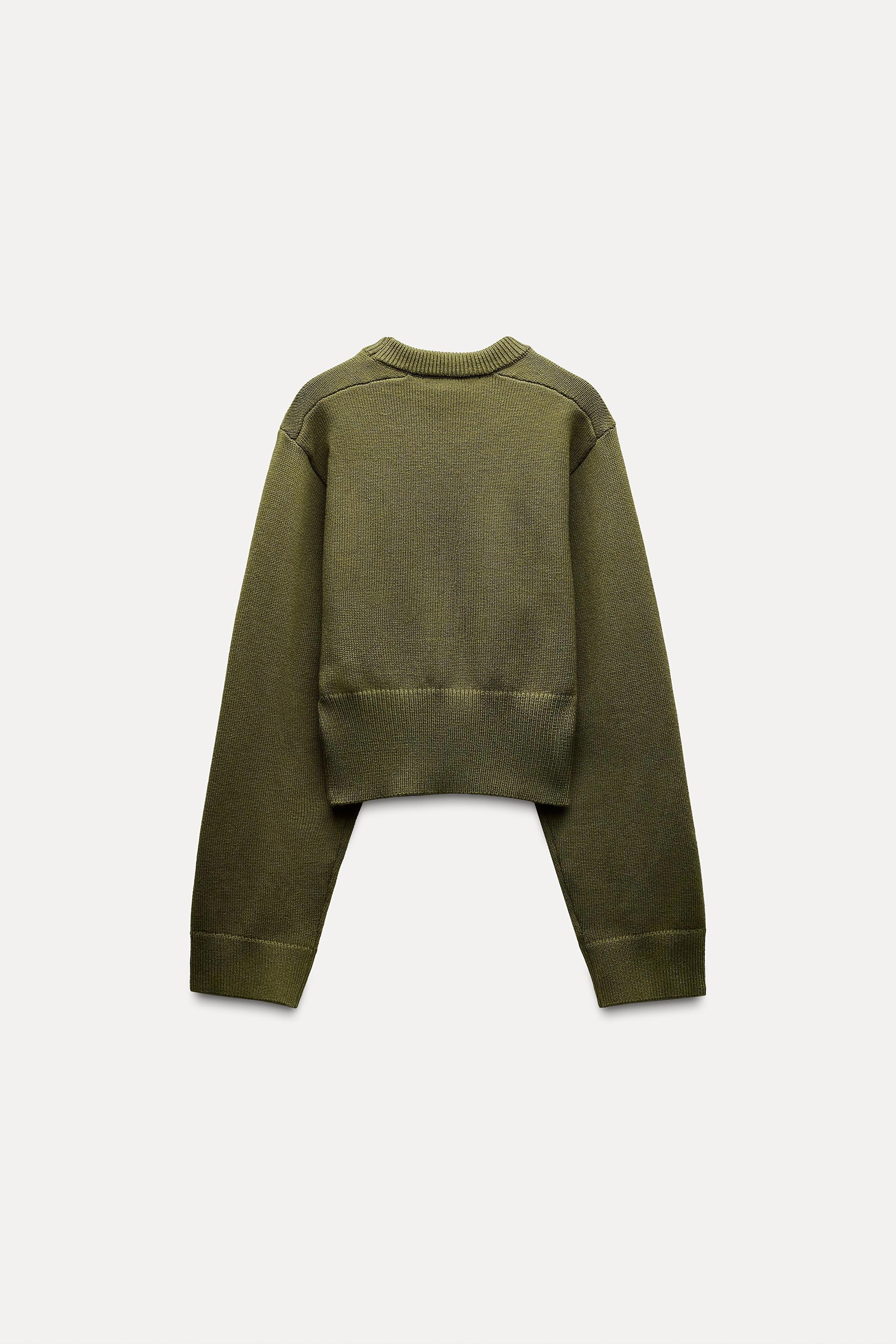 BASIC KNIT WIDE SLEEVE SWEATER Product Image