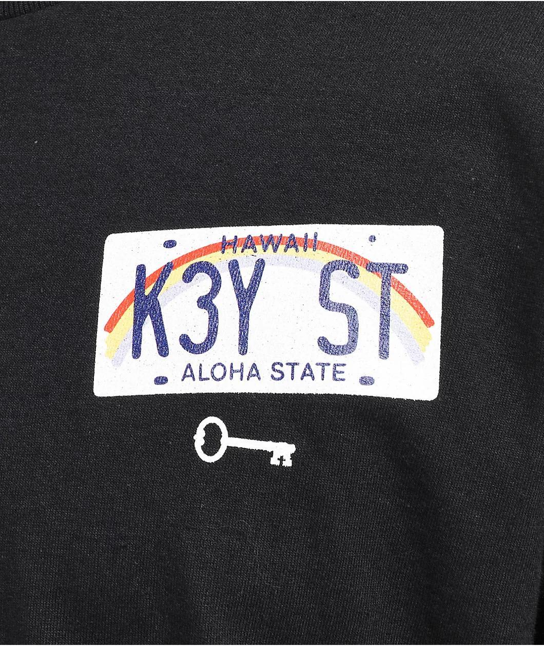 Key Street Lifted Hawaii Black T-Shirt Product Image