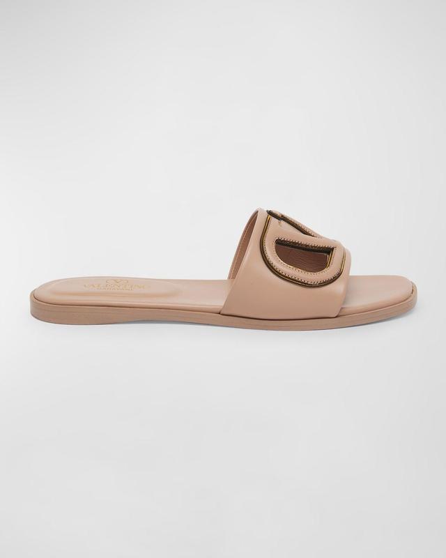 Valentino Garavani Womens Slip On Cutout Slide Sandals Product Image