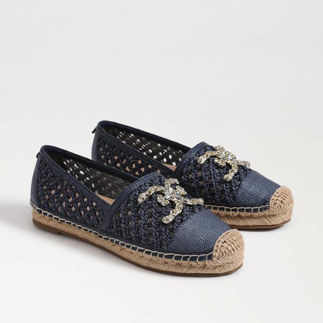 Sam Edelman Khiara Raffia Logo Detail Inspired Espadrille Loafers Product Image