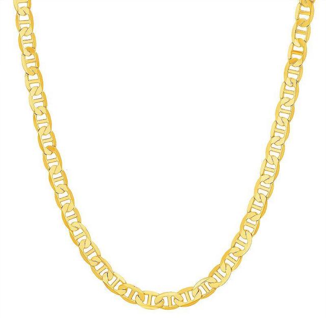 Mens 14k Gold Plated Mariner Chain Necklace Gold Tone Product Image