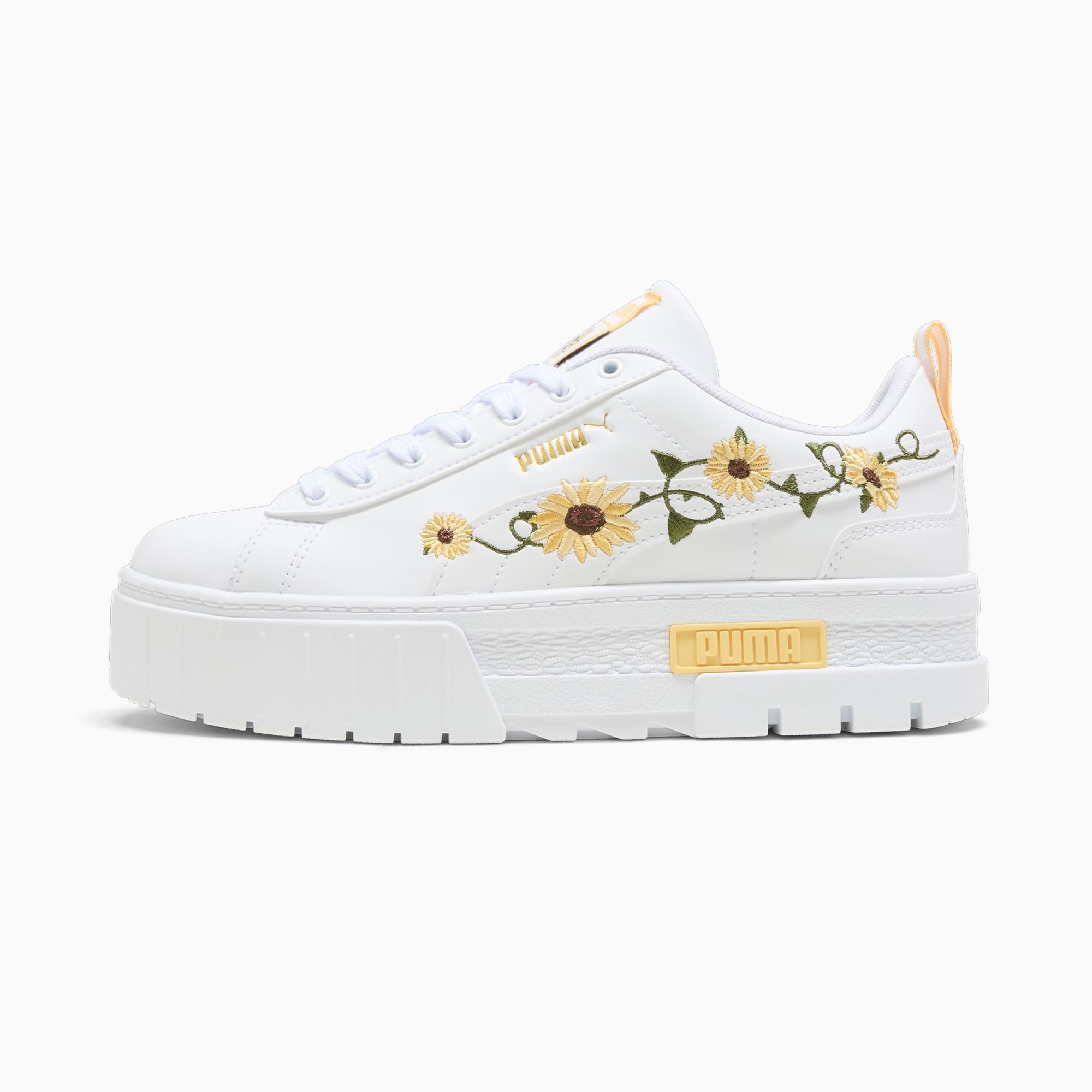 Mayze Sunflower Embroidery Women's Sneakers Product Image