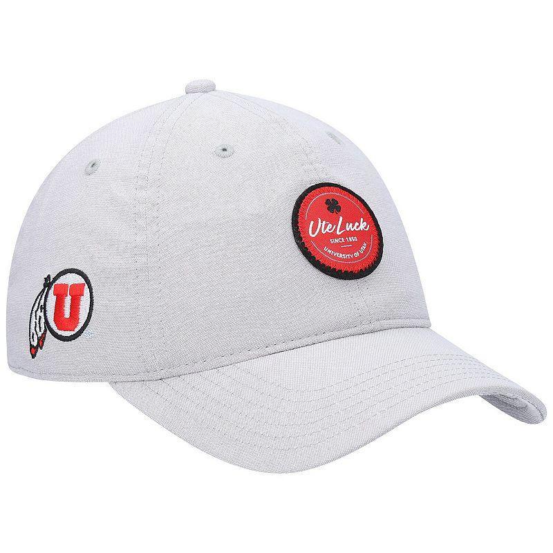 Mens Gray Utah Utes Oxford Circle Adjustable Hat Product Image