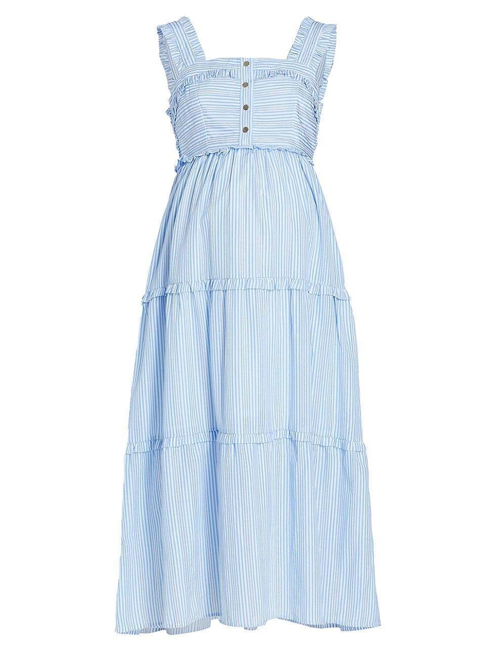 Womens Emma Tiered Cotton Maxi Dress Product Image