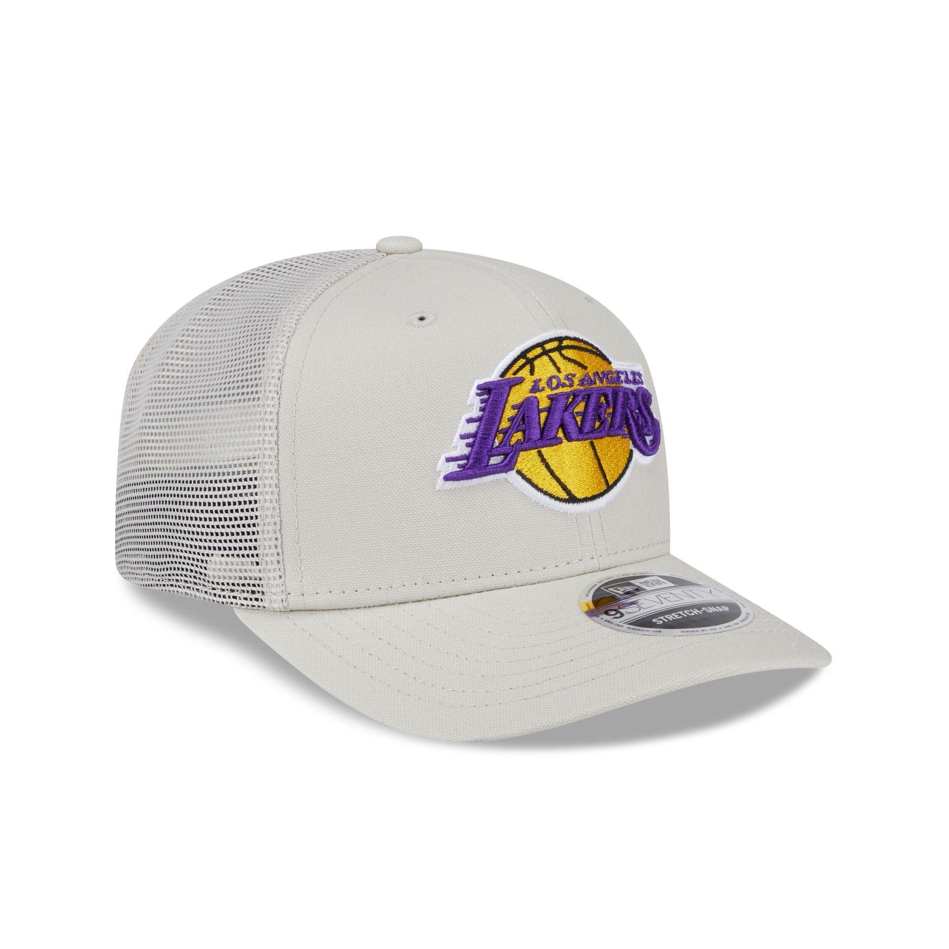 Los Angeles Lakers Canvas 9SEVENTY Trucker Hat Male Product Image