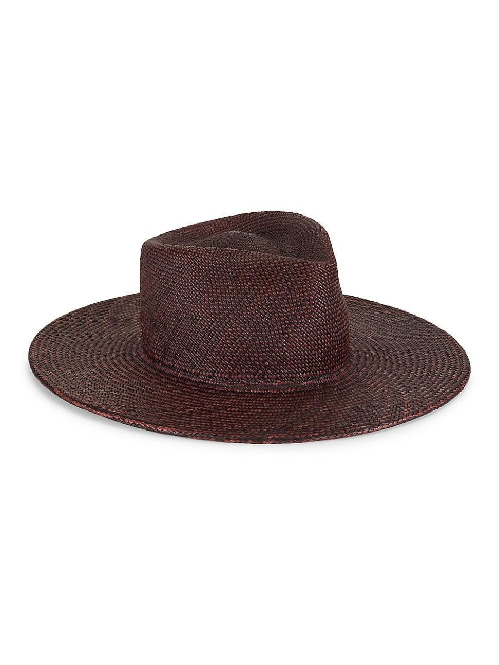 Womens Diamond Straw Panama Hat product image