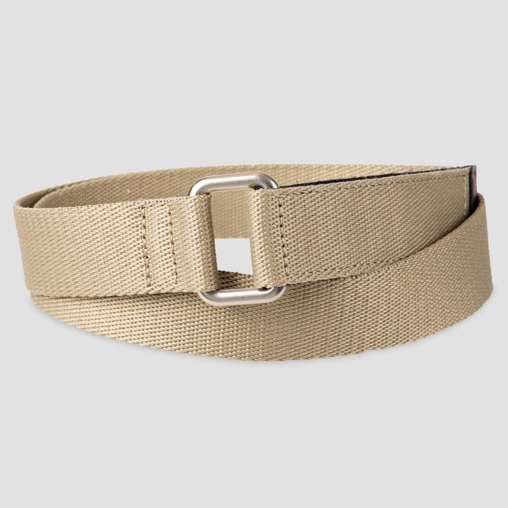 Mens Adaptive D-Ring Belt with Hook and Loop Adjustment - Goodfellow & Co Khaki S/M Product Image