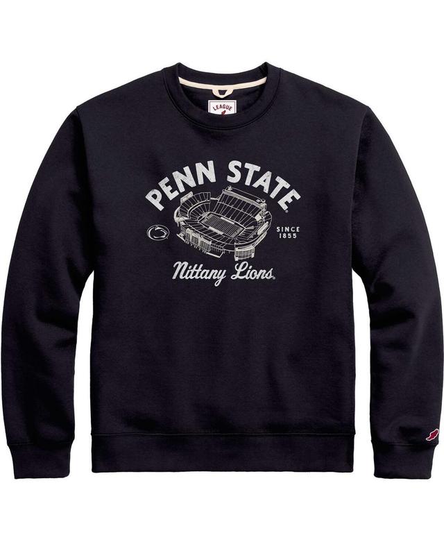 Mens League Collegiate Wear Navy Distressed Penn State Nittany Lions Stadium Essential Pullover Sweatshirt Product Image