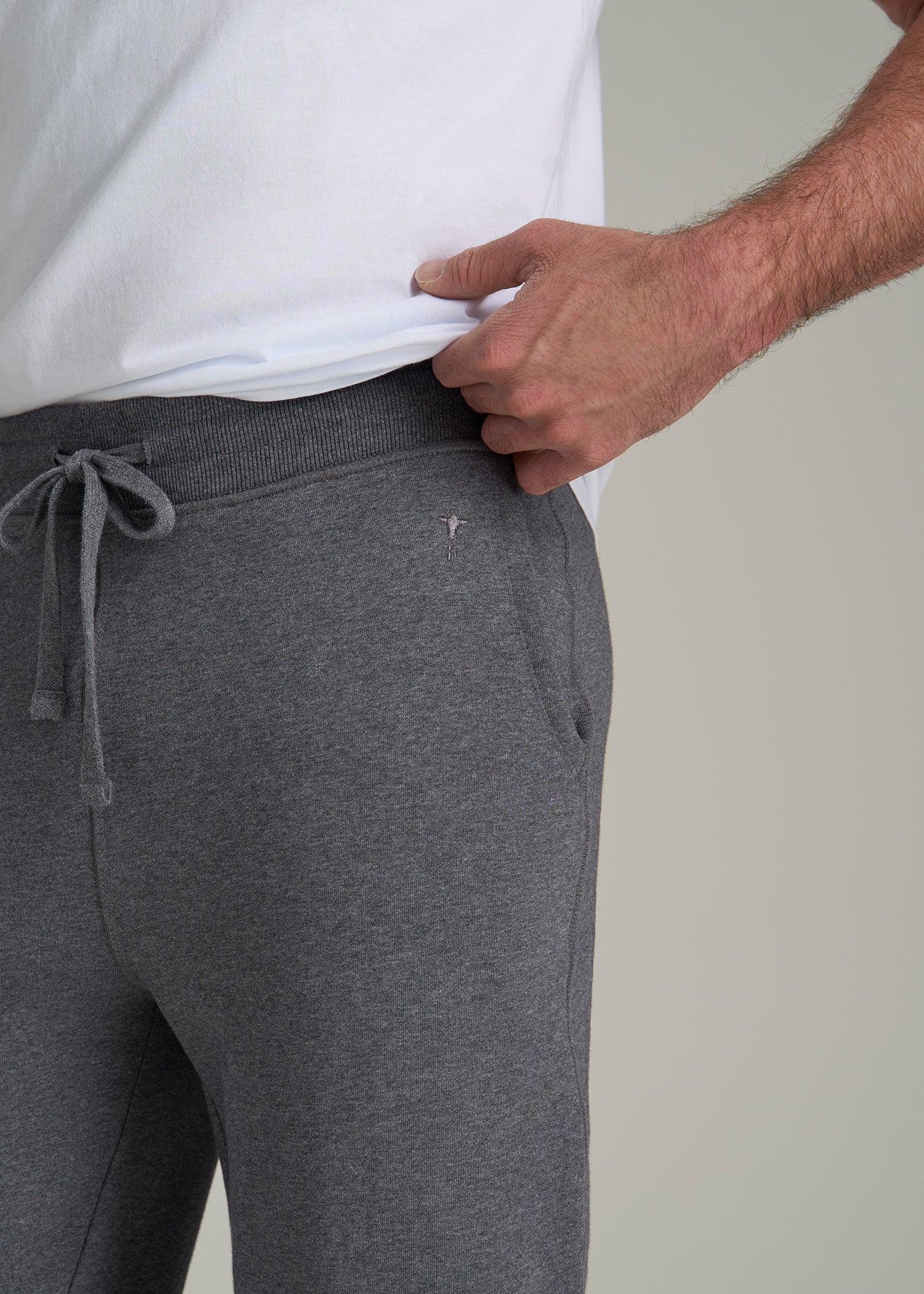 Wearever 2.0 Fleece Joggers for Tall Men in Charcoal Mix Product Image