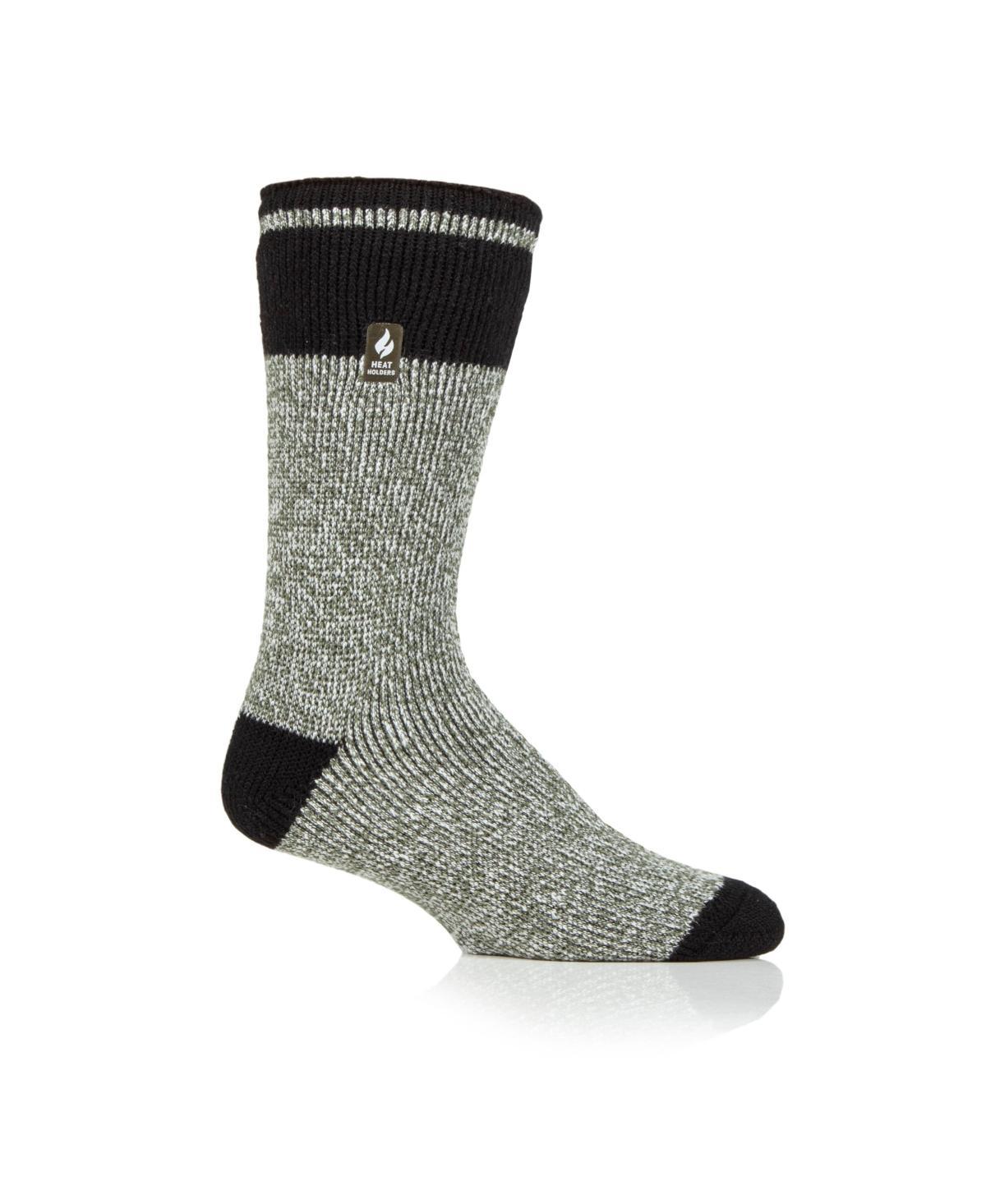 Heat Holders Mens Rook Block Twist Crew Sock - Olive Product Image