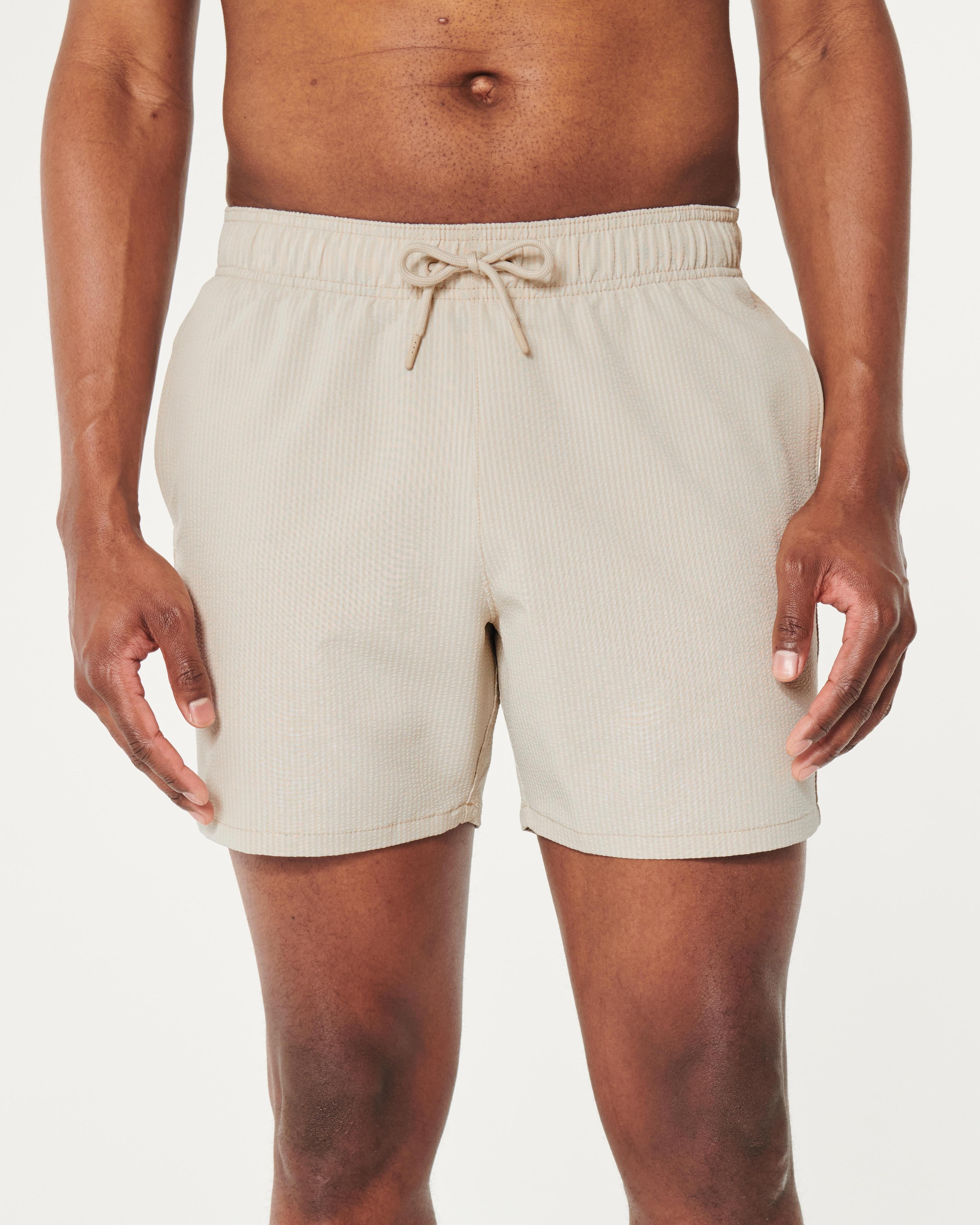 Seersucker Guard Swim Trunks 5" Product Image