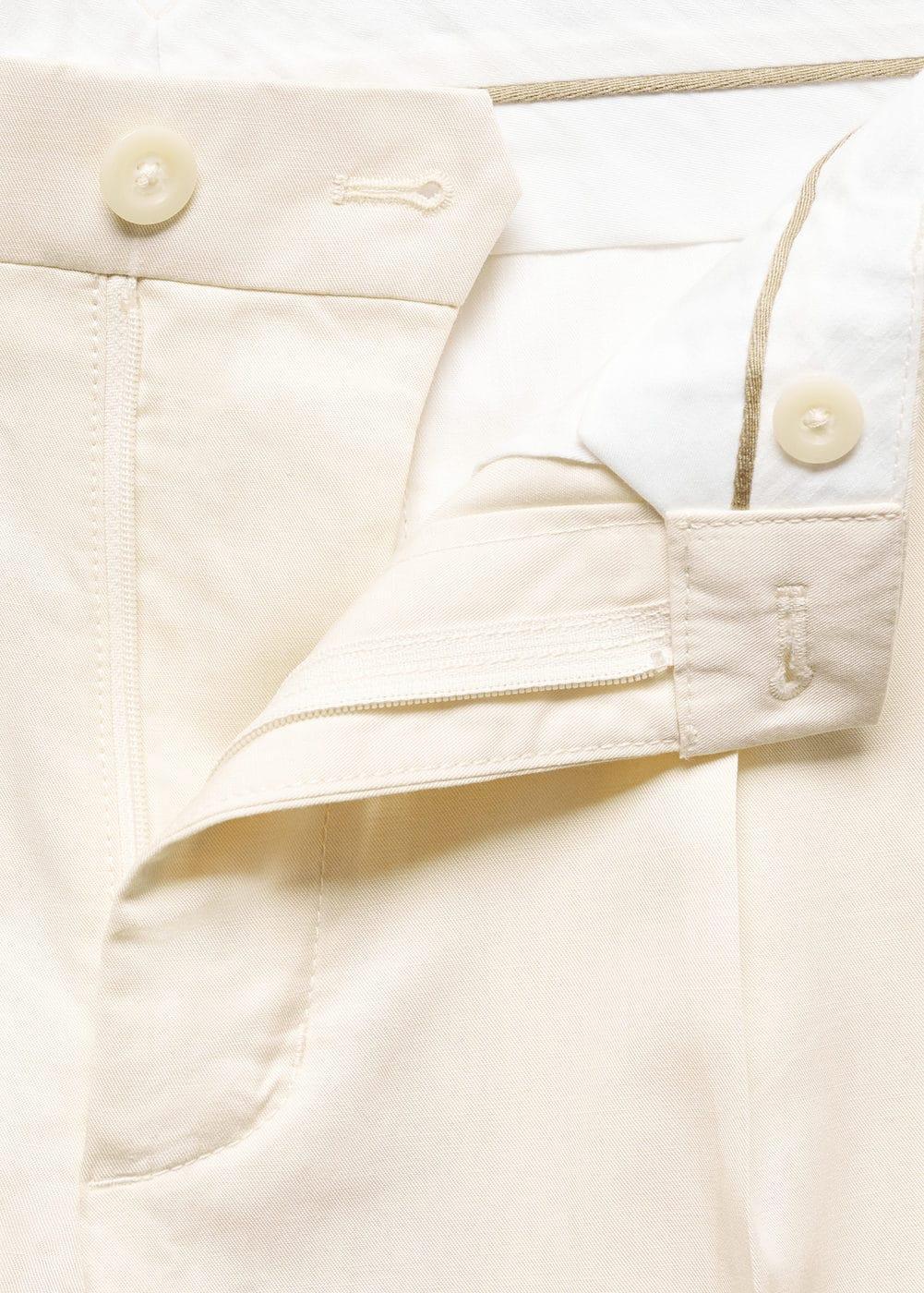 Mango Mens Linen-Blend Darts Detail Bermuda Shorts Product Image