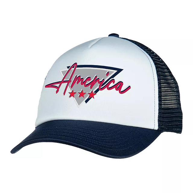 Mens Americana Foam Trucker Cap, Blue Product Image