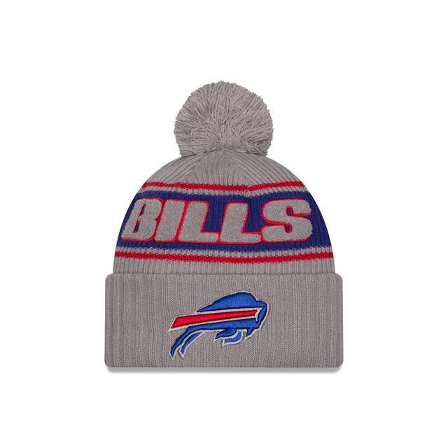 Buffalo Bills 2024 Cold Weather Gray Pom Knit Hat Male Product Image