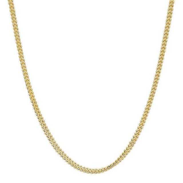 Mens 14k Gold Hollow Chain Link Necklace - 22 in. Product Image