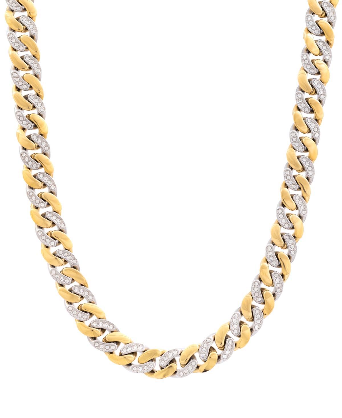 Legacy for Men By Simone I. Smith Mens Crystal Curb Link 24 Chain Necklace in Stainless Steel Ion-Plate - Gold-Tone Product Image