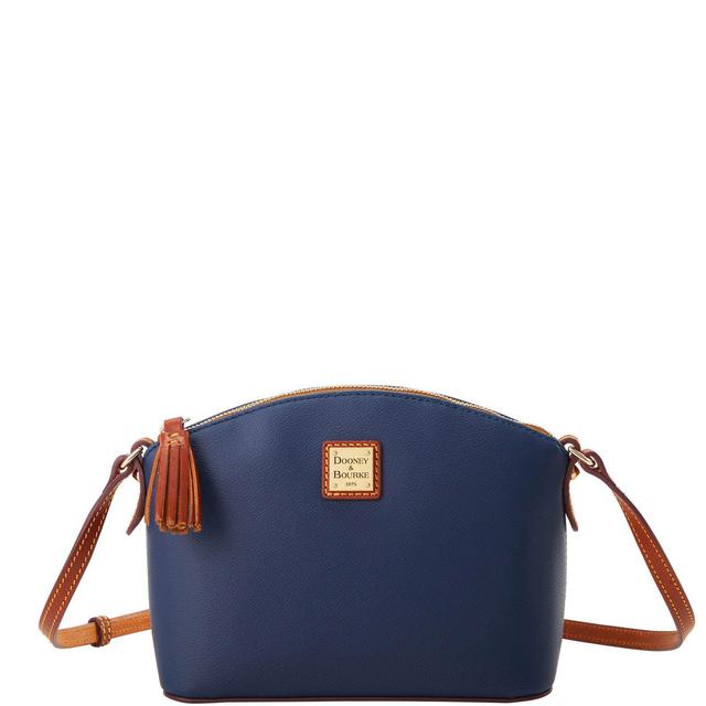 Dooney & Bourke Womens Kirby Robin Crossbody Coated Cotton Shoulder Bag in Marine Product Image