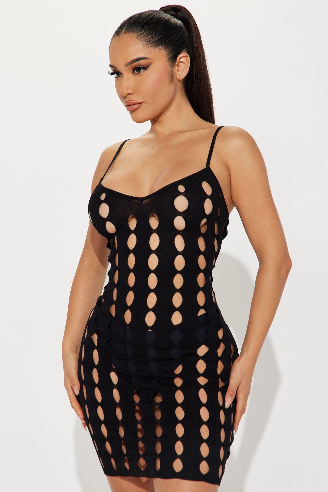 Cutting In Mini Dress - Black product image