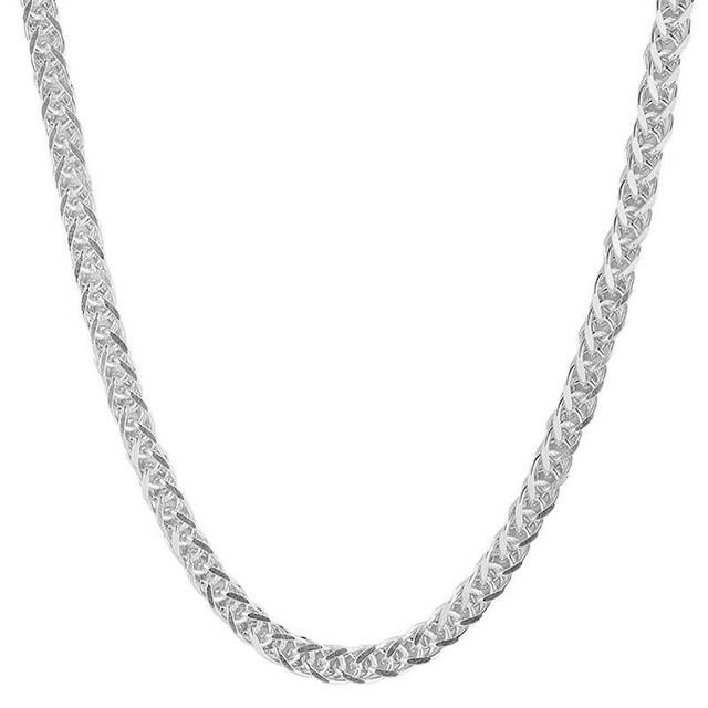 Sunkissed Sterling Bold Wheat Chain Necklace, Womens Silver Tone Product Image