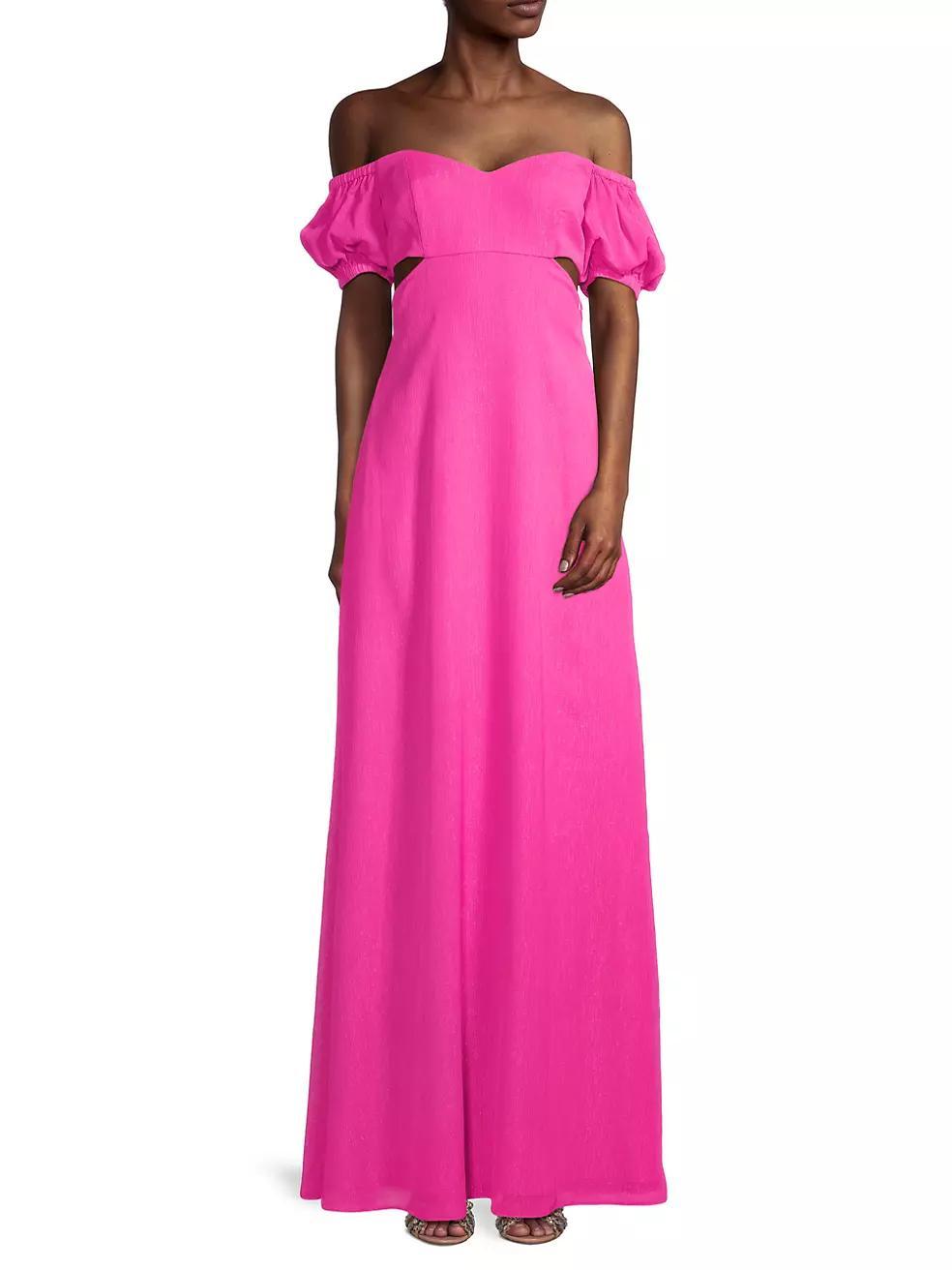 Off-The-Shoulder Column Gown Product Image