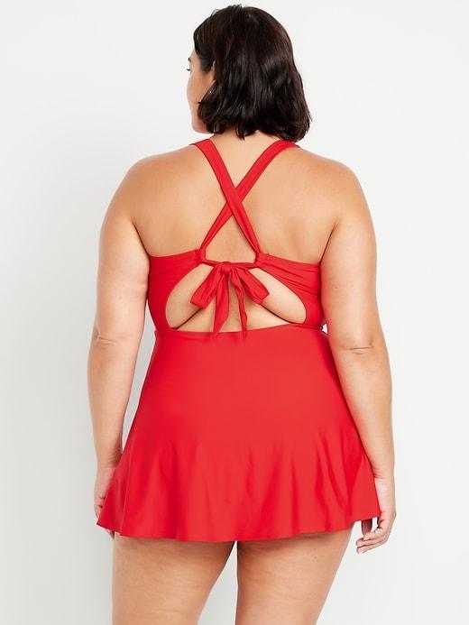 V-Neck Swim Dress Product Image