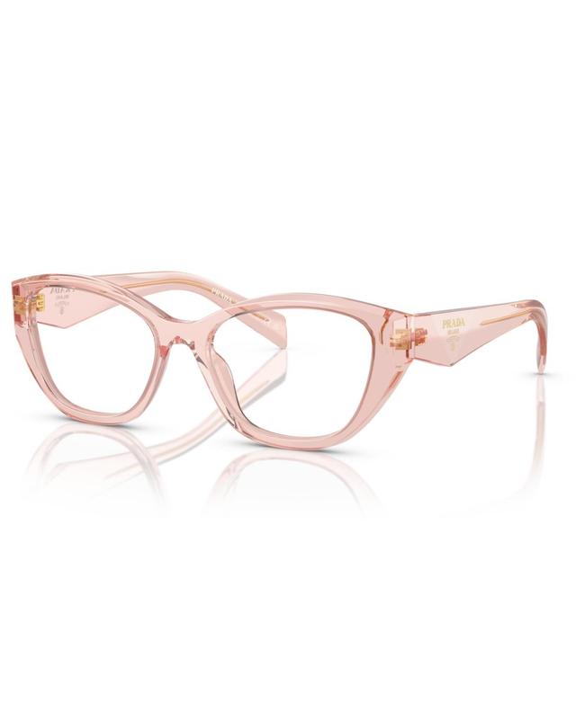 Prada Womens Eyeglasses, Pr 21ZV - Transparent Peach Product Image