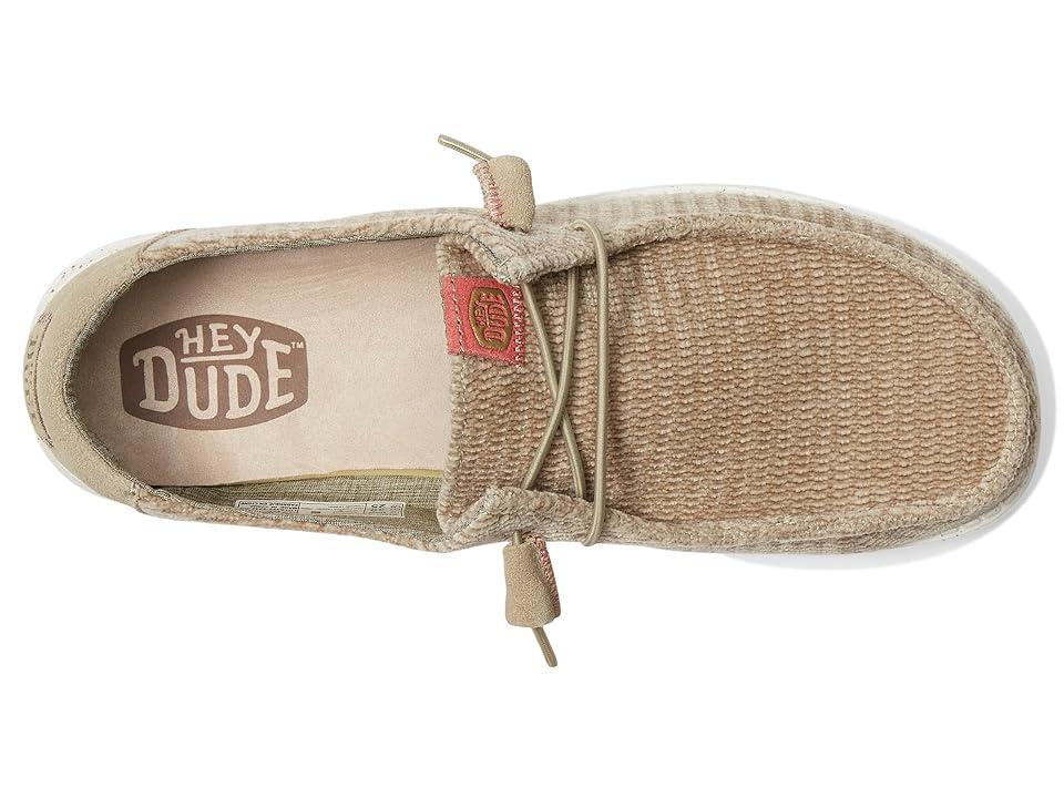 Hey Dude Wendy Wave Corduroy (Olive Grey) Women's Shoes Product Image