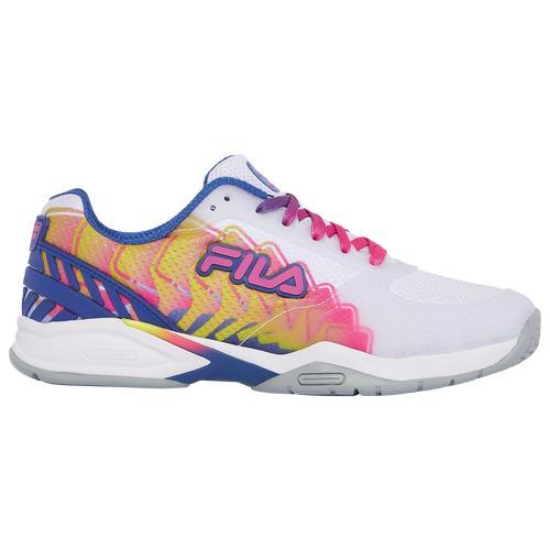 Fila Womens Volley Zone PBF - Tennis Shoes White/Pink/Yellow Product Image