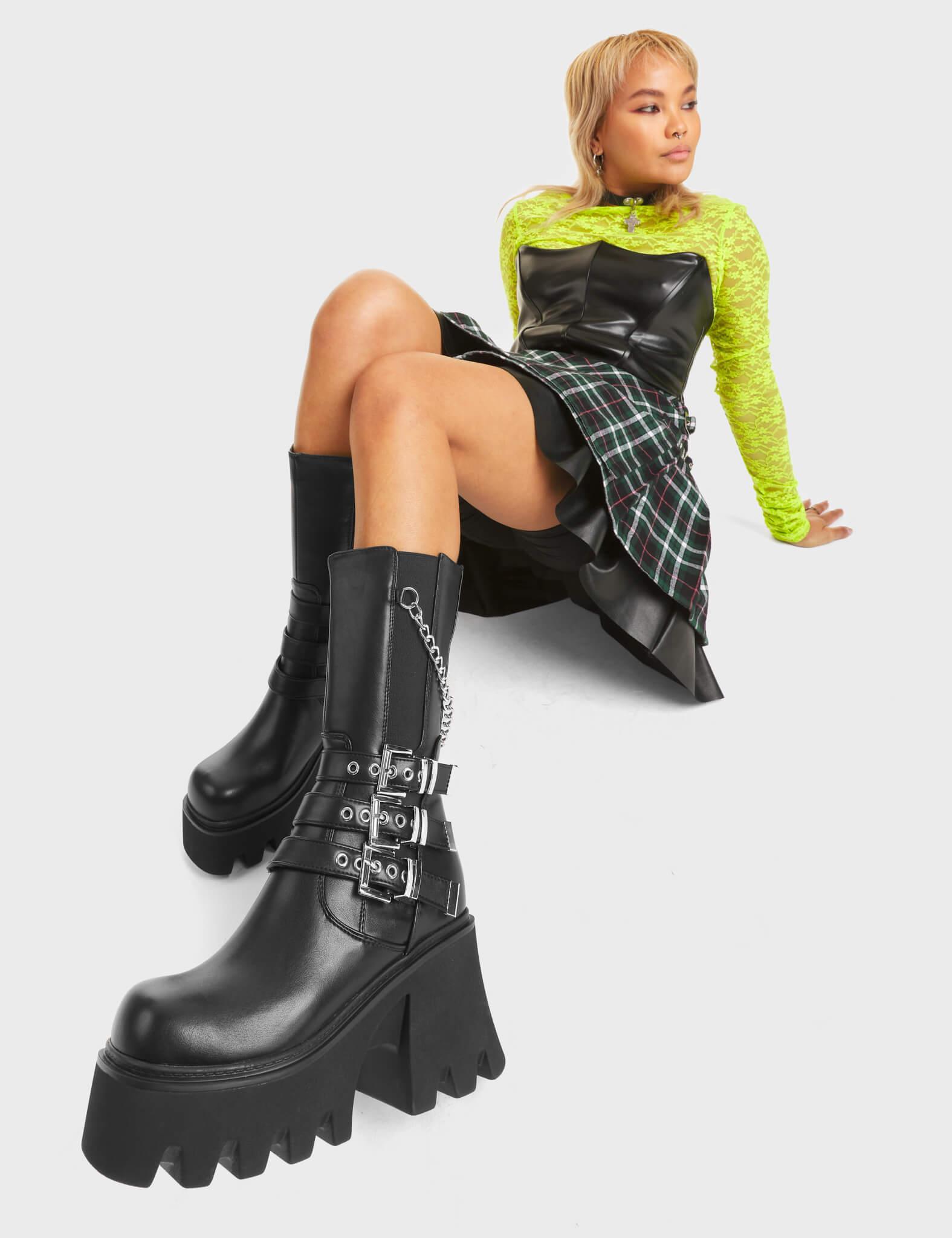 Eternal Chunky Platform Ankle Boots Product Image