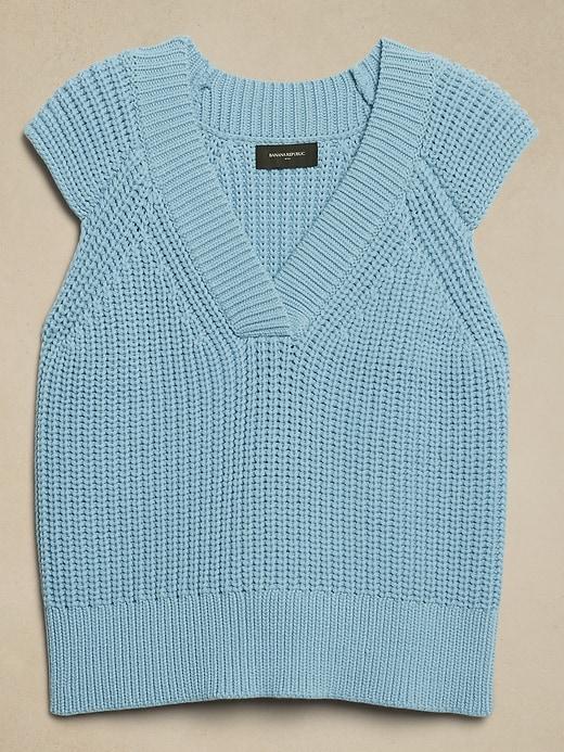 Textured Cross-Vee Sweater Product Image