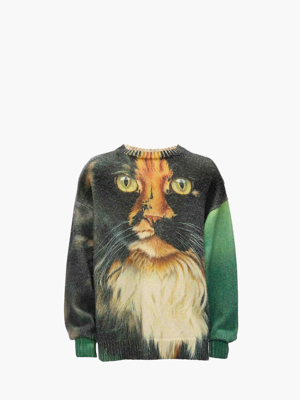 PRINTED SWEATER in green | JW Anderson US  Product Image