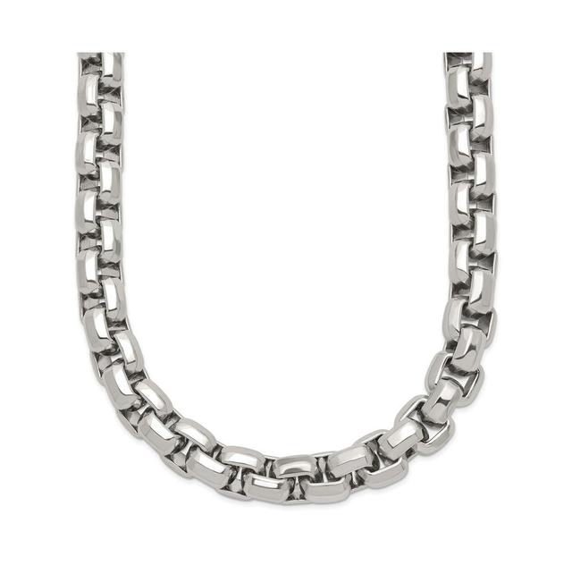 Chisel Stainless Steel Polished 24 inch Fancy Rolo Chain Necklace Product Image