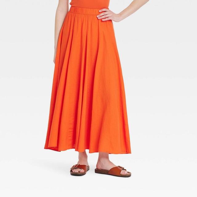 Womens Pull-On A-Line Maxi Skirt - Universal Thread Red XS Product Image