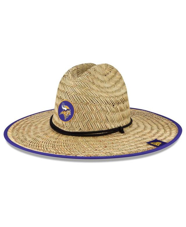 Mens New Era Natural Minnesota Vikings 2022 Nfl Training Camp Official Straw Lifeguard Hat Product Image