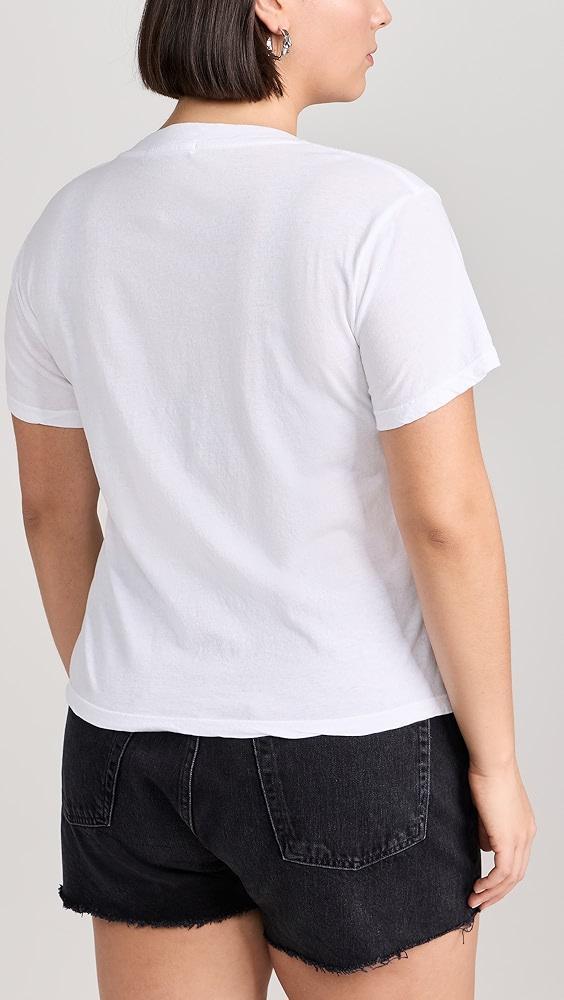 perfectwhitetee Hendrix Cotton Boxy V Neck Tee | Shopbop Product Image