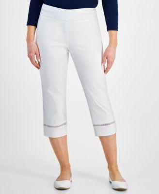 Petite Mid Rise Pull-On Capri Pants, Created for Macy's Product Image