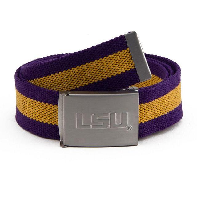 Mens LSU Tigers Fabric Belt Product Image