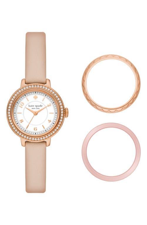 kate spade new york morningside watch & toprings gift set, 28mm Product Image