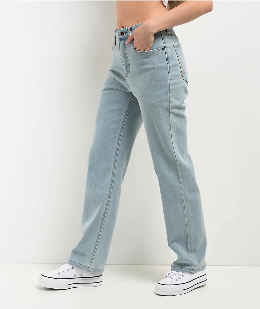 Freeworld Shore Blue Straight Leg Jeans Product Image