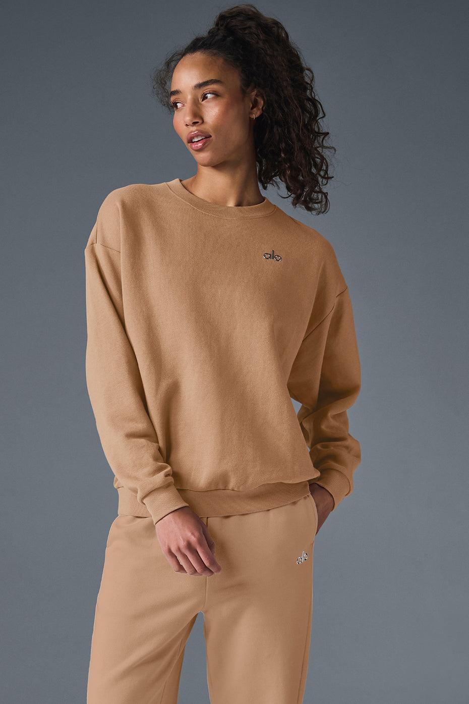 Accolade Crew Neck Pullover - Toasted Almond Female Product Image