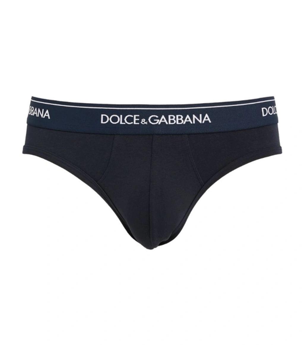 Logo Midi Briefs (pack Of 2) In Navy Product Image