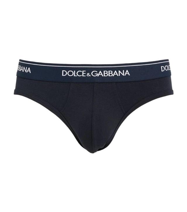 Logo Midi Briefs (pack Of 2) In Navy Product Image