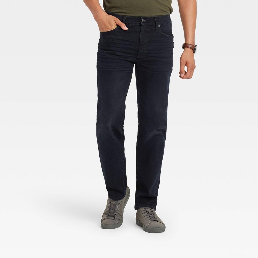 Mens Slim Straight Fit Jeans - Goodfellow & Co Black Denim 32x32 Product Image