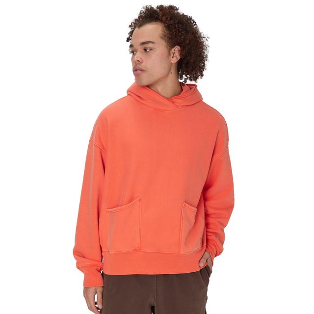 Mens Champion Reverse Weave Crossover Hoodie, Vintage Dye Time Capsule Spicy Orange XL Product Image