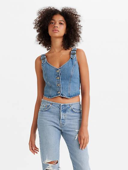 Levi's Denim Crop Top - Women's Product Image