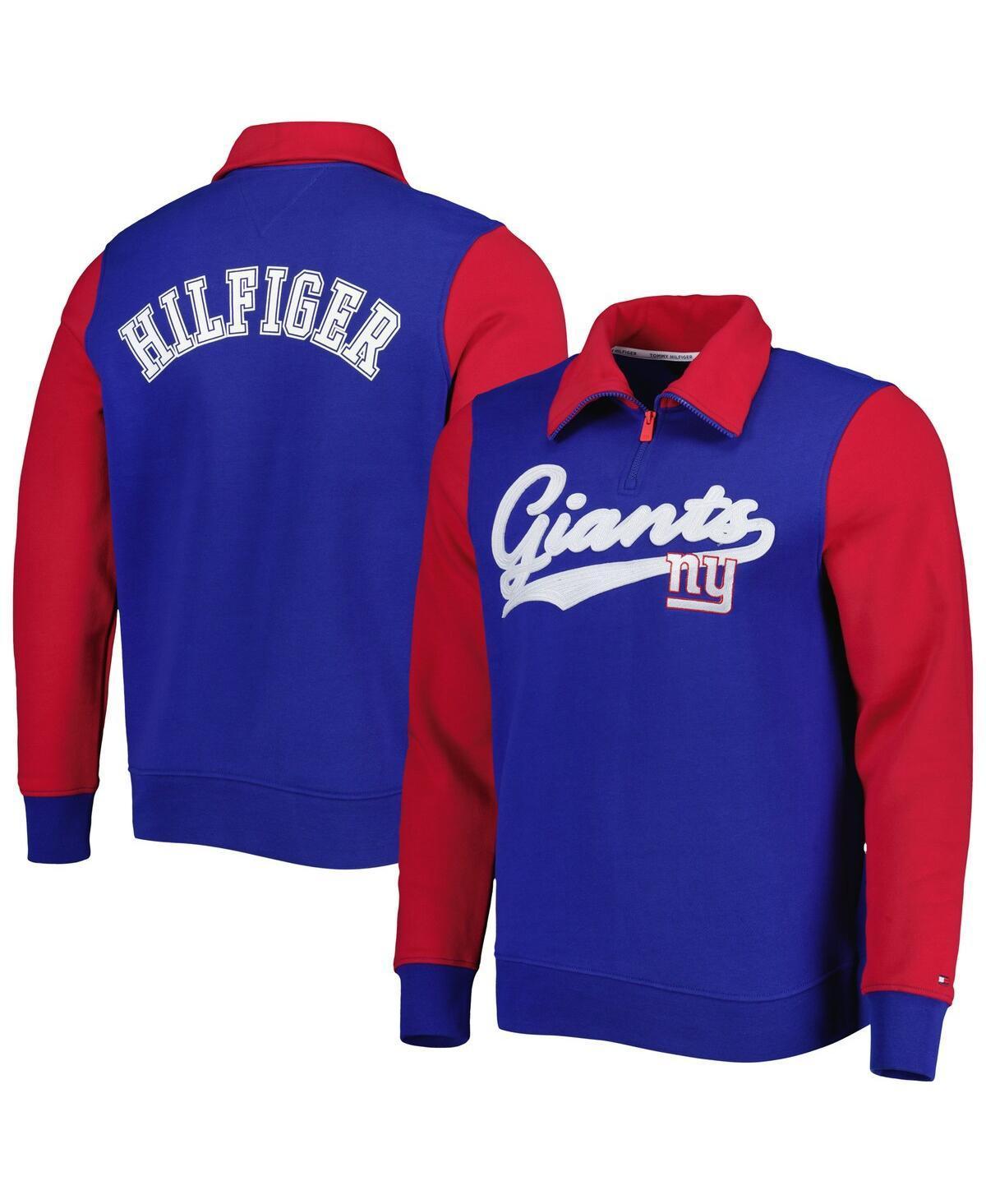 Mens Tommy Hilfiger Royal New York Giants Aiden Quarter-Zip Top - Royal Product Image