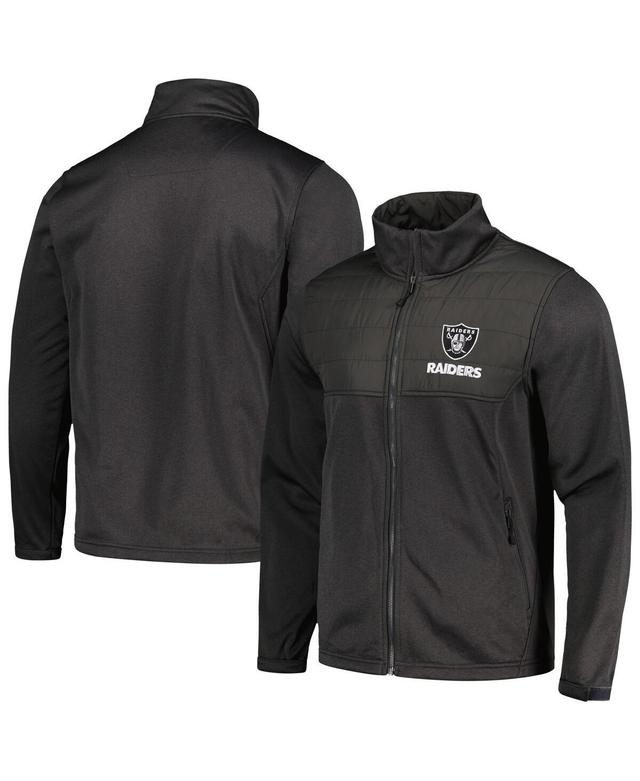 Mens Dunbrooke Heather Black Las Vegas Raiders Explorer Tech Full-Zip Jacket Product Image