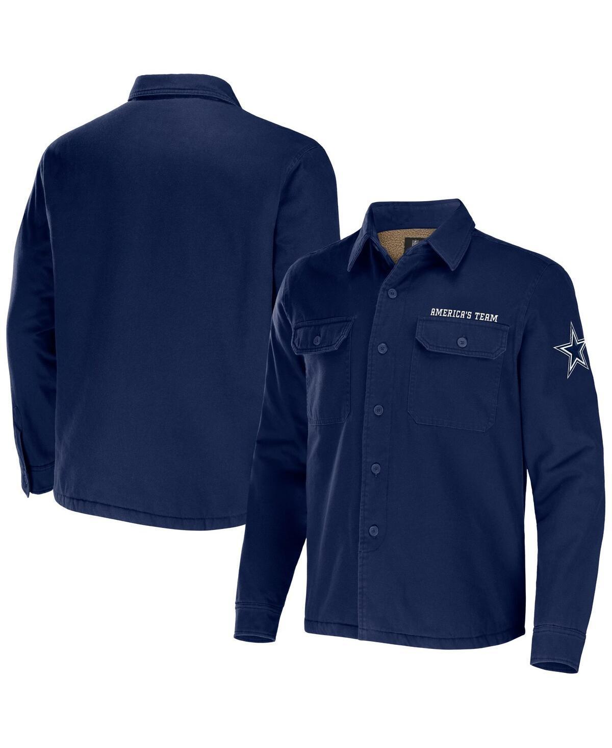 Mens Nfl x Darius Rucker Collection by Fanatics Navy Denver Broncos Canvas Button-Up Shirt Jacket Product Image